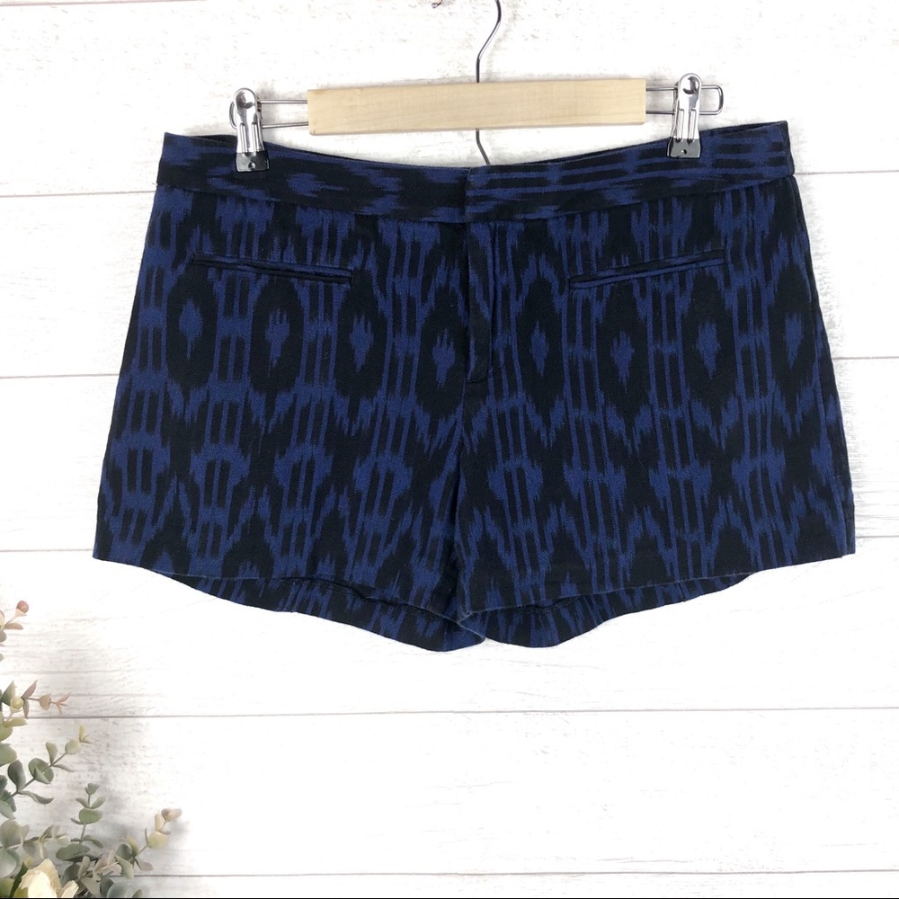 GAP Blue & Black Patterned 100% Cotton Shorts
